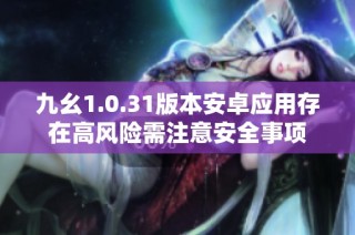 九幺1.0.31版本安卓应用存在高风险需注意安全事项