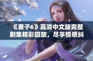 《妻子6》高清中文版完整剧集精彩回放，尽享情感纠葛与家庭故事