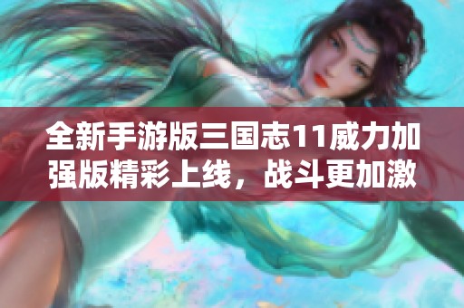 全新手游版三国志11威力加强版精彩上线，战斗更加激烈！