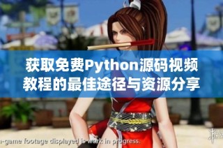 获取免费Python源码视频教程的最佳途径与资源分享