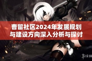 曹留社区2024年发展规划与建设方向深入分析与探讨