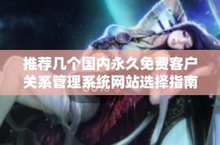 推荐几个国内永久免费客户关系管理系统网站选择指南