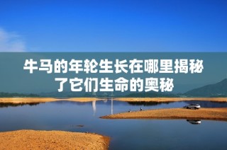 牛马的年轮生长在哪里揭秘了它们生命的奥秘