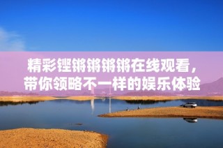 精彩铿锵锵锵锵在线观看，带你领略不一样的娱乐体验