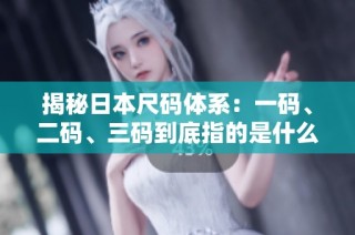 揭秘日本尺码体系：一码、二码、三码到底指的是什么