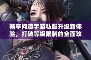 畅享问道手游私服升级新体验，打破等级限制的全面攻略指南与技巧分享