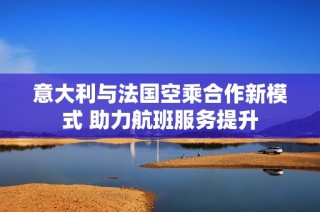 意大利与法国空乘合作新模式 助力航班服务提升
