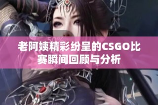 老阿姨精彩纷呈的CSGO比赛瞬间回顾与分析