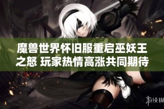 魔兽世界怀旧服重启巫妖王之怒 玩家热情高涨共同期待盛况