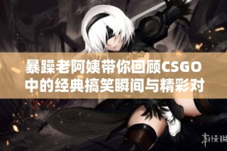 暴躁老阿姨带你回顾CSGO中的经典搞笑瞬间与精彩对决