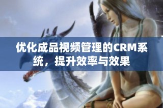 优化成品视频管理的CRM系统，提升效率与效果