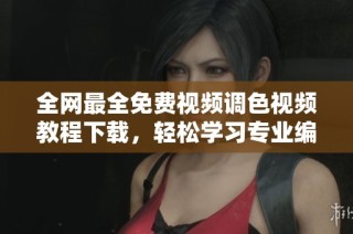 全网最全免费视频调色视频教程下载，轻松学习专业编辑技巧