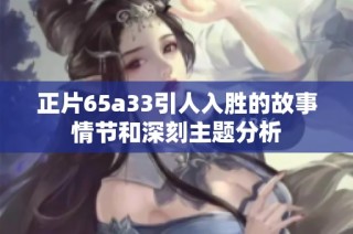 正片65a33引人入胜的故事情节和深刻主题分析