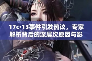 17c·13事件引发热议，专家解析背后的深层次原因与影响
