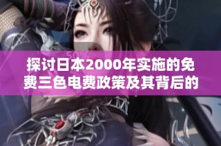 探讨日本2000年实施的免费三色电费政策及其背后的影响