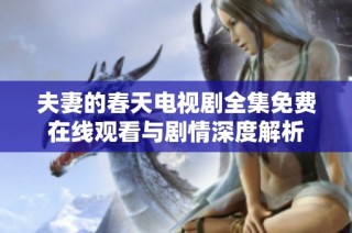 夫妻的春天电视剧全集免费在线观看与剧情深度解析