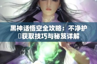 黑神话悟空全攻略：不净护釬获取技巧与秘笈详解