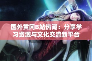 国外黄冈B站热潮：分享学习资源与文化交流新平台