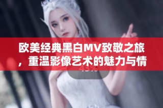 欧美经典黑白MV致敬之旅，重温影像艺术的魅力与情感