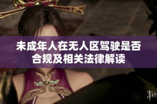未成年人在无人区驾驶是否合规及相关法律解读