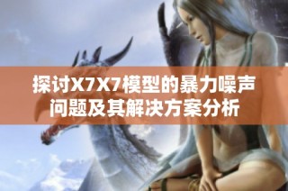 探讨X7X7模型的暴力噪声问题及其解决方案分析
