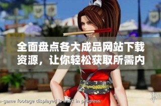 全面盘点各大成品网站下载资源，让你轻松获取所需内容