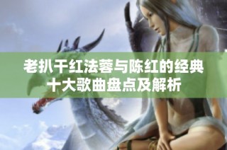 老扒干红法蓉与陈红的经典十大歌曲盘点及解析