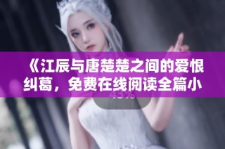 《江辰与唐楚楚之间的爱恨纠葛，免费在线阅读全篇小说》