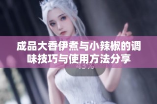 成品大香伊煮与小辣椒的调味技巧与使用方法分享