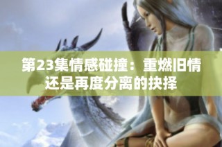 第23集情感碰撞：重燃旧情还是再度分离的抉择