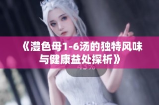 《澧色母1-6汤的独特风味与健康益处探析》