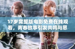 17岁完整版电影免费在线观看，青春故事引发共鸣与思考