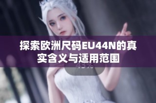 探索欧洲尺码EU44N的真实含义与适用范围