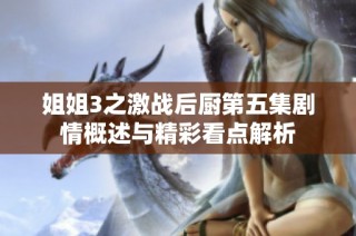 姐姐3之激战后厨第五集剧情概述与精彩看点解析