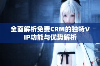 全面解析免费CRM的独特VIP功能与优势解析