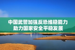 中国武警加强反恐维稳能力 助力国家安全平稳发展