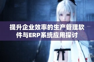 提升企业效率的生产管理软件与ERP系统应用探讨