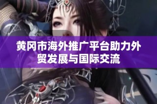 黄冈市海外推广平台助力外贸发展与国际交流