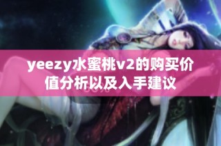 yeezy水蜜桃v2的购买价值分析以及入手建议