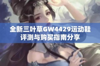 全新三叶草GW4429运动鞋评测与购买指南分享