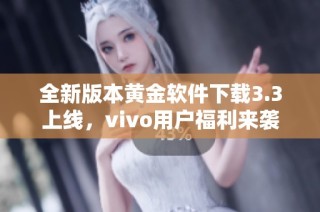 全新版本黄金软件下载3.3上线，vivo用户福利来袭