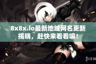 8x8x.io最新地域网名更新揭晓，赶快来看看嘛！