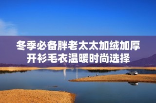 冬季必备胖老太太加绒加厚开衫毛衣温暖时尚选择