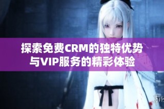 探索免费CRM的独特优势与VIP服务的精彩体验