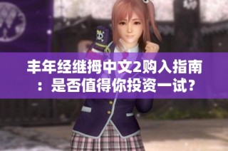 丰年经继拇中文2购入指南：是否值得你投资一试？