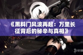 《黑料门风波再起：万里长征背后的秘辛与真相》