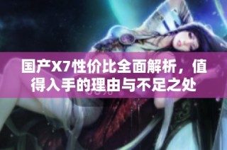 国产X7性价比全面解析，值得入手的理由与不足之处