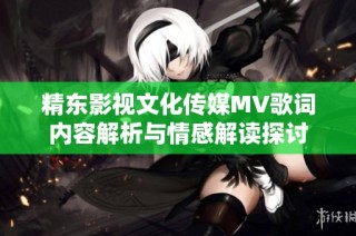 精东影视文化传媒MV歌词内容解析与情感解读探讨