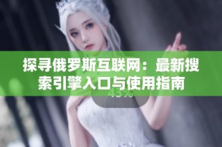 探寻俄罗斯互联网：最新搜索引擎入口与使用指南