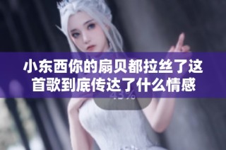 小东西你的扇贝都拉丝了这首歌到底传达了什么情感